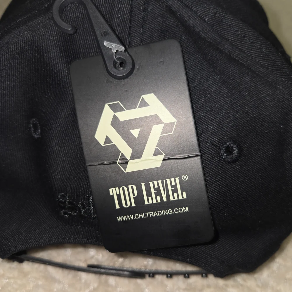 Top Level Snapback Hat/Cap Black.. Self Made Money Bear One Size
